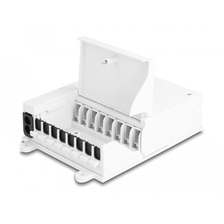 DeLOCK Delock Fiber Optic Distribution Box FTTH indoor for wall mounting 8 port white