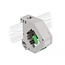 Delock DIN rail Adapter with Keystone LC Duplex female to LC Duplex female green