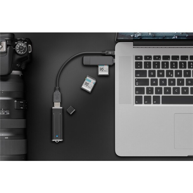 Goobay Sync & Charge Super Speed USB-C™ to USB A 3.0 extension cable 0.2 m