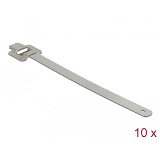 DeLOCK Delock Cable tie stainless steel reusable with folding clasp L 600 x W 10 mm 10 pieces
