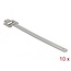 Delock Cable tie stainless steel reusable with folding clasp L 600 x W 10 mm 10 pieces