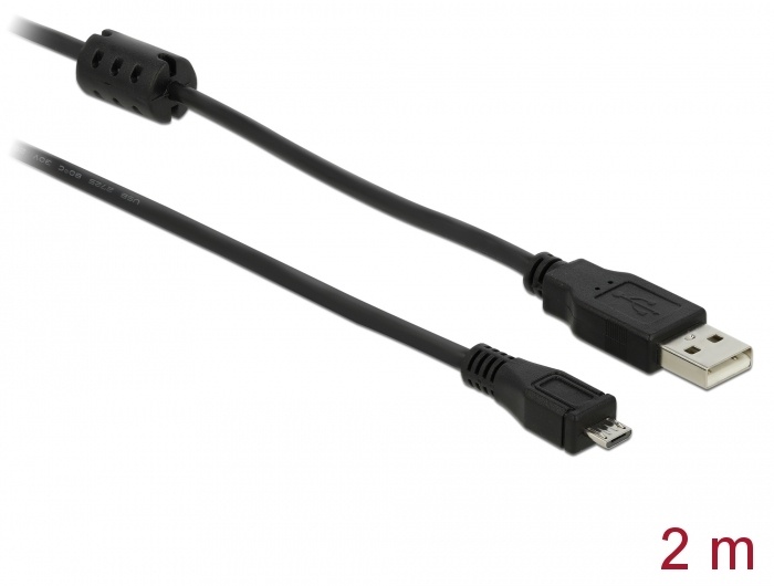 DeLOCK Cable USB2.0 -A male to USB- micro B male 2m