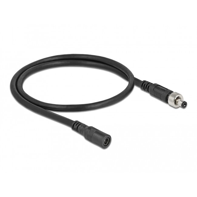 Delock DC Extension Cable 5.5 x 2.1 mm male to female screwable