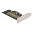 Delock PCI Express x4 Card to 1 x internal NVMe M.2 Key M 80 mm - Low Profile Form Factor