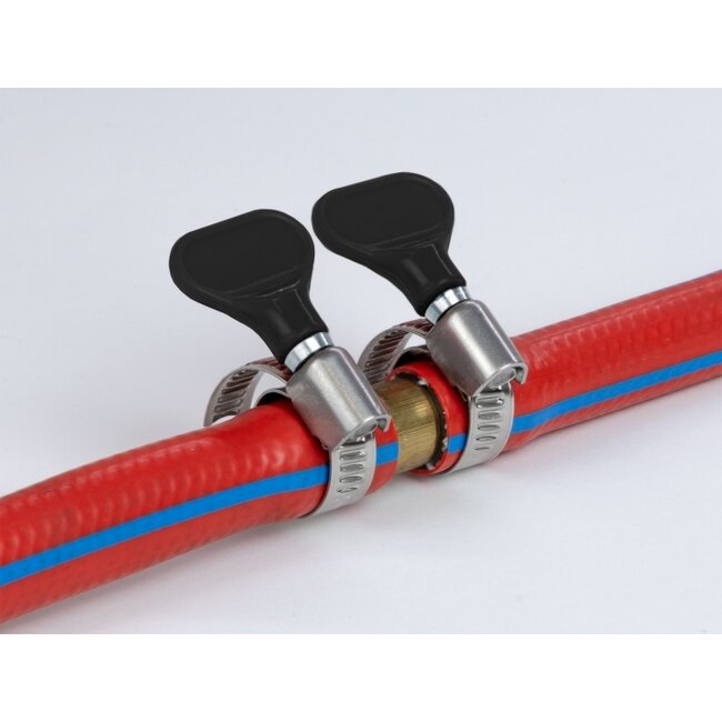 Delock Butterfly Hose Clamp stainless steel 400 SS 8 - 12 mm 5 pieces black