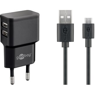 Goobay Goobay Dual Micro USB Charger Set (18 W)