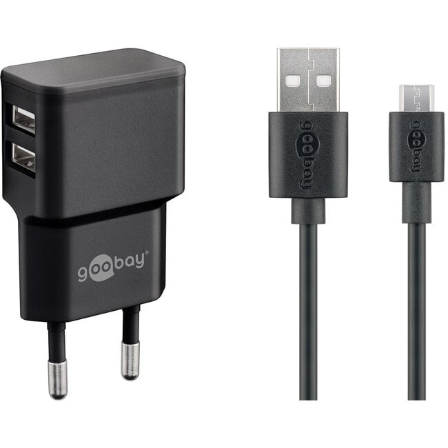 Goobay Dual Micro USB Charger Set (18 W)