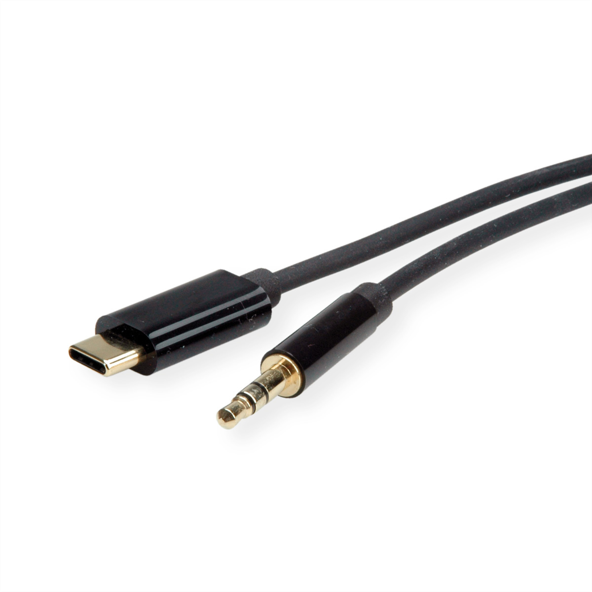 Roline ROLINE 12.03.3218. Kleur van het product: Zwart, Grijs, Aansluiting 1: USB C, Aansluiting 2: 3.5mm. Aantal per verpakking: 1 stuk(s)