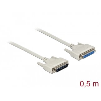 DeLOCK Delock Serial Cable D-Sub 25 male to female 0.5 m
