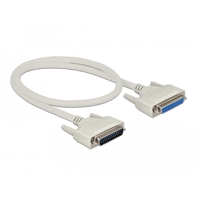 Delock Serial Cable D-Sub 25 male to female 0.5 m