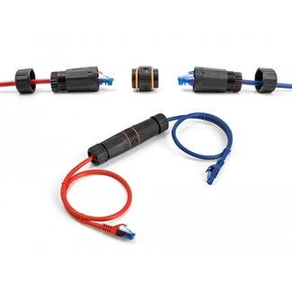 DeLOCK Delock Cable Connector RJ45 jack to RJ45 jack Cat.6A waterproof