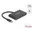 Delock USB 3.2 Gen 1 USB Type-C™ Hub with 3 x USB Type-C™ female + 1 x USB Type-C™ PD 100 Watt