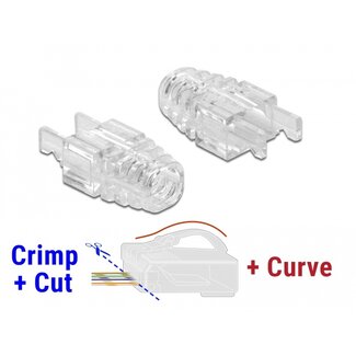 DeLOCK Delock Strain Relief Boot for RJ45 Crimp+Cut+Curve plug 20 pieces