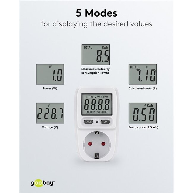 Goobay Digital Energy Cost Meter Basic