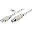 Goobay USB 2.0 Hi-Speed Cable with USB Certificate, grey 3 m