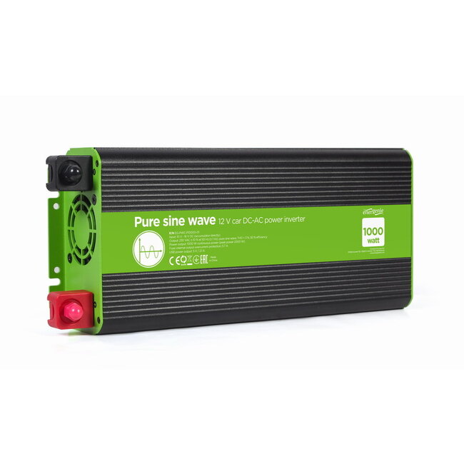 12 V DC-AC omvormer met zuivere sinusgolf, 1000 W