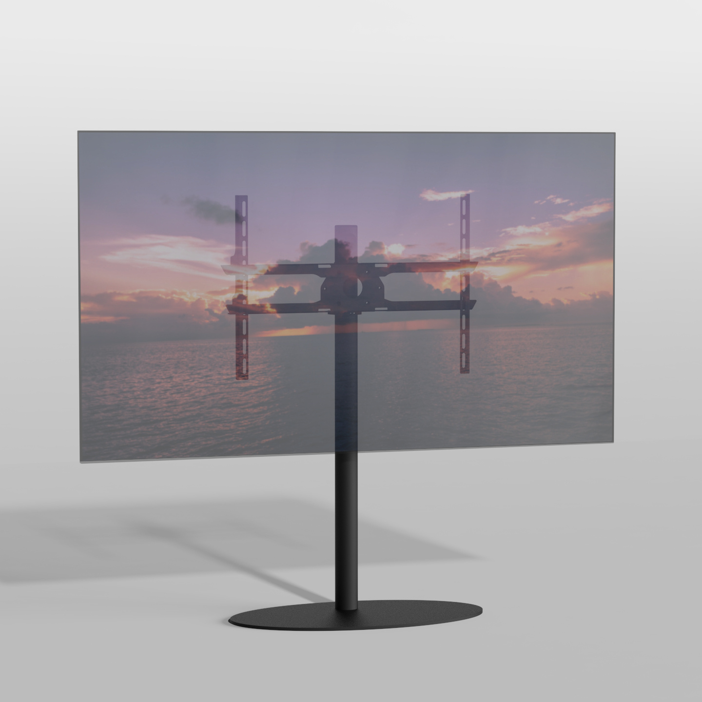Cavus Vloerstandaard ELLIPS zwart 100 cm VESA 600x400 |