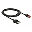 Delock PoweredUSB cable male 24 V > 8 pin male 2 m for POS printers and terminals