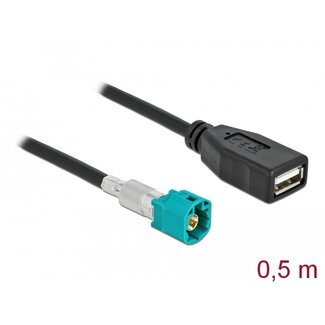 DeLOCK Delock Cable HSD Z male to USB 2.0 Type-A female 0.5 m