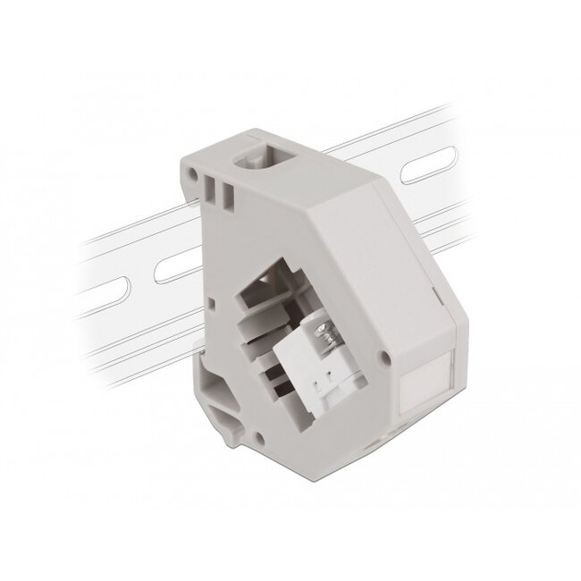 Delock DIN rail Adapter with Keystone IEC female to terminal block