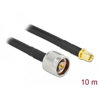 DeLOCK Delock Antenna Cable N plug to SMA plug LMR/CFD300 10 m low loss