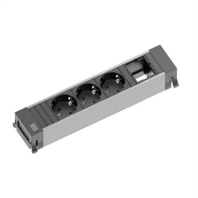 BACHMANN POWER FRAME Medium 3x geaard stopcontact, 1x ABD, diverse