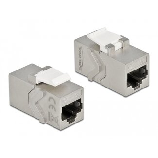 DeLOCK Delock Keystone Module RJ45 jack to RJ45 jack Cat.6A