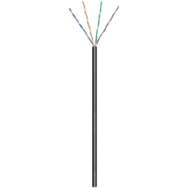 Goobay CAT 5e outdoor network cable, U/UTP, black 100 m