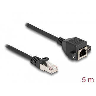 DeLOCK Delock RJ50 Extension Cable male to female S/FTP 5 m black