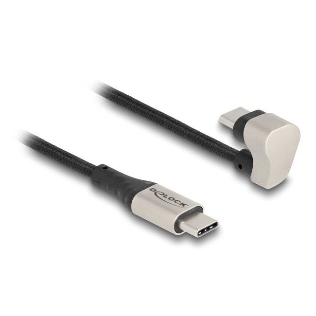 Delock USB 2.0 Cable USB Type-C™ male to male 180° angled 1 m PD 3.0 60 W