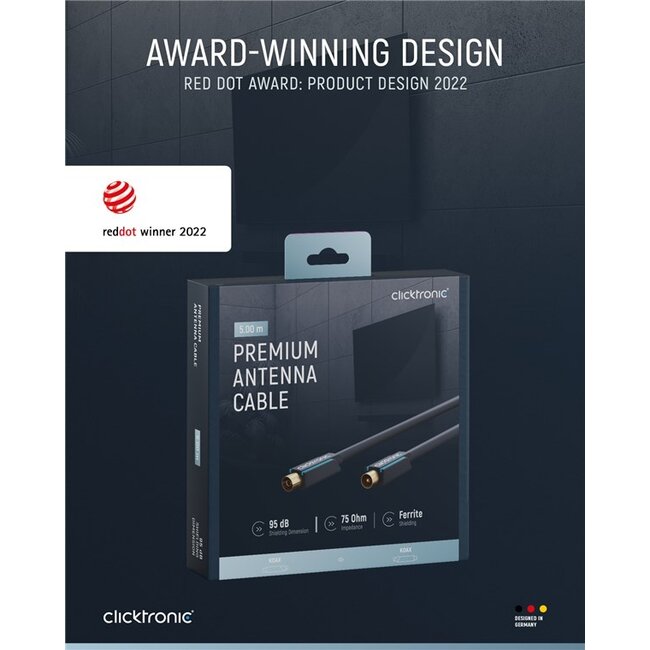 Clicktronic Coaxial Cable 5 m