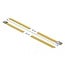 Delock Stainless Steel Cable Ties L 300 x W 7.9 mm yellow 10 pieces