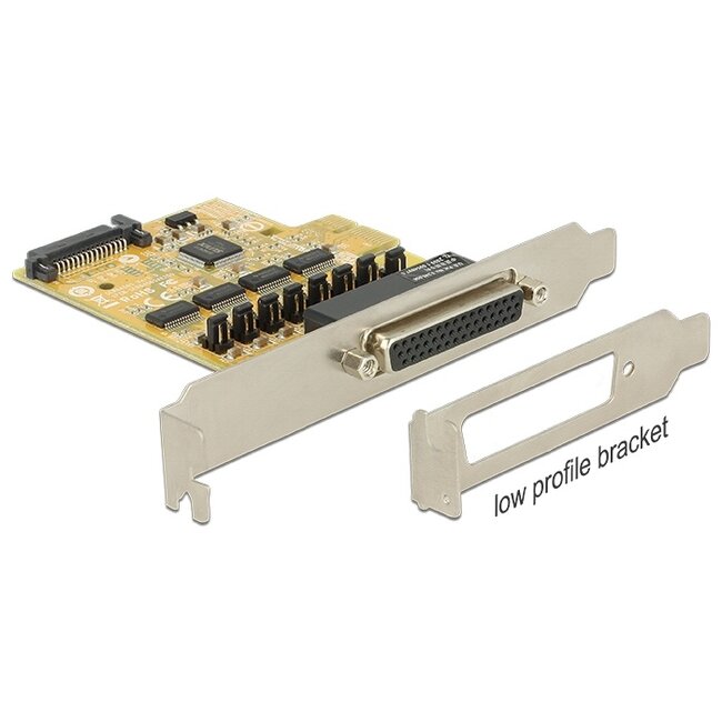 Delock PCI Express Card to 4 x Serial with voltage supply