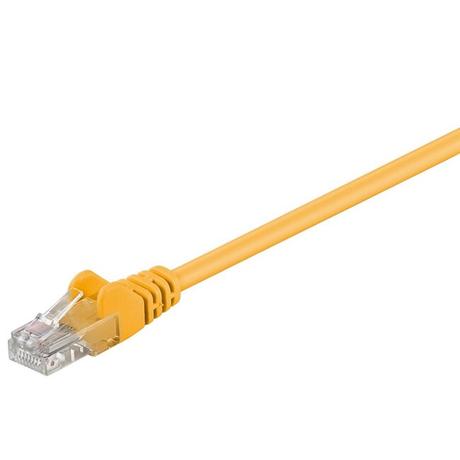 Goobay CAT 5e Patch Cable, U/UTP, yellow 0.25 m