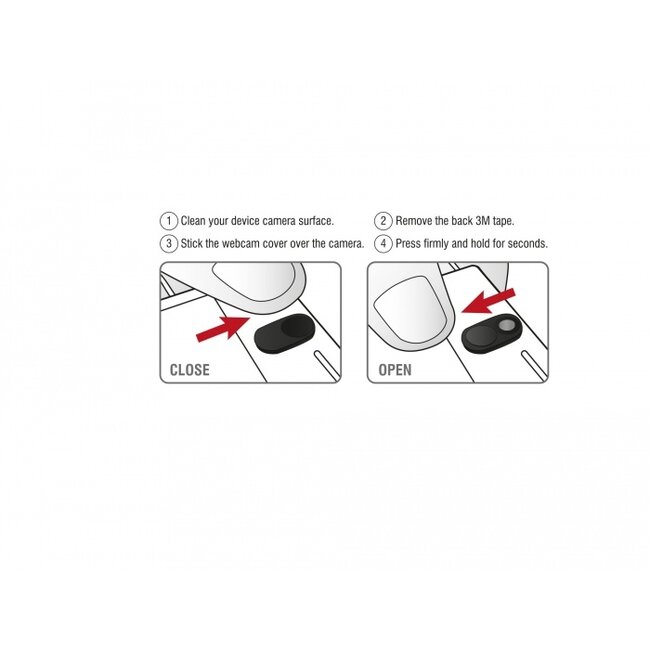 Delock Webcam Cover for Laptop, Tablet and Smartphone 3 pack