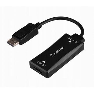 Cablexpert Actieve 4K HDMI (v) naar DisplayPort (m) adapterkabel, zwart