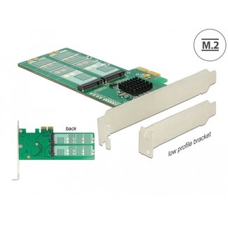 DeLOCK Delock PCI Express Card > 4 x internal M.2 Key B - Low Profile Form Factor