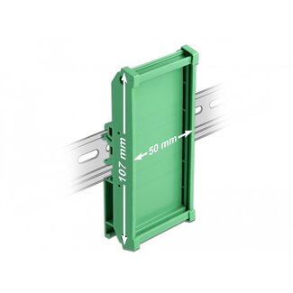 DeLOCK Delock Board Holder (107 mm) for DIN Rail 5 cm long