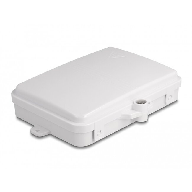 Delock Fiber Optic Distribution Box for indoor and outdoor IP65 waterproof lockable 6 port white