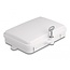 Delock Fiber Optic Distribution Box for indoor and outdoor IP65 waterproof lockable 6 port white
