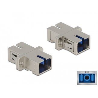 DeLOCK Delock Optical Fiber Coupler SC Simplex female to SC Simplex female Single-mode metal
