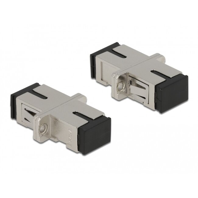 Delock Optical Fiber Coupler SC Simplex female to SC Simplex female Single-mode metal