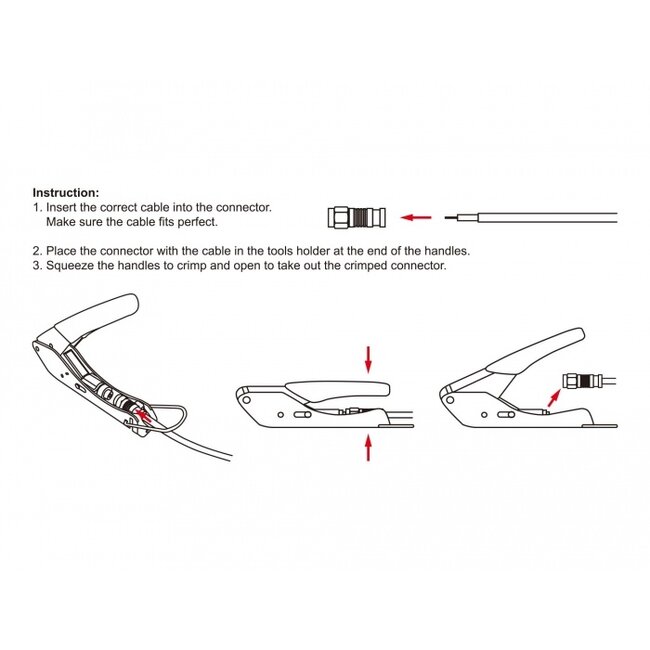 Delock Crimping Tool for F-compression plugs