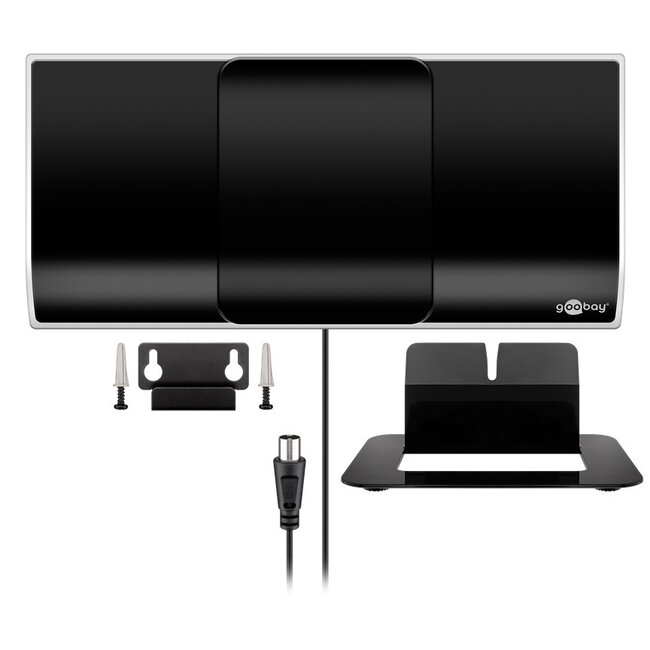 Goobay Active Full HD DVB-T2 Indoor Antenna, incl. LTE/4G Filter