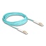 Delock Optical Fiber Cable LC Duplex to LC Duplex Multi-mode OM3 angled 10 m