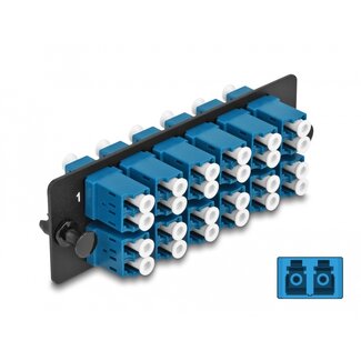DeLOCK Delock Fiber Optic Adapter Panel LC Duplex UPC 12 Port blue