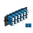 Delock Fiber Optic Adapter Panel LC Duplex UPC 12 Port blue
