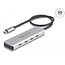 Delock USB 10 Gbps USB Type-C™ Hub with 4 x USB Type-C™ female with 35 cm connection cable