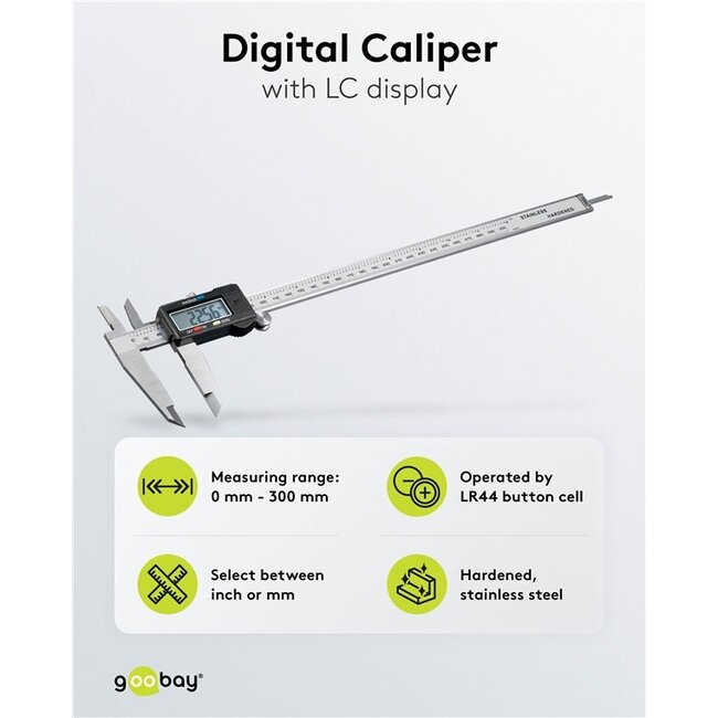 Goobay Digital Caliper 300 mm / 12 Inch