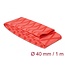 Delock Heat Shrink Tube X-pattern non-slip 1 m x 40 mm red